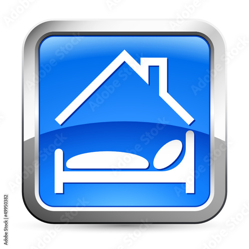 Bett / Hotel - Button