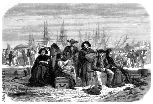 Photography Emigrants to America - 19th century