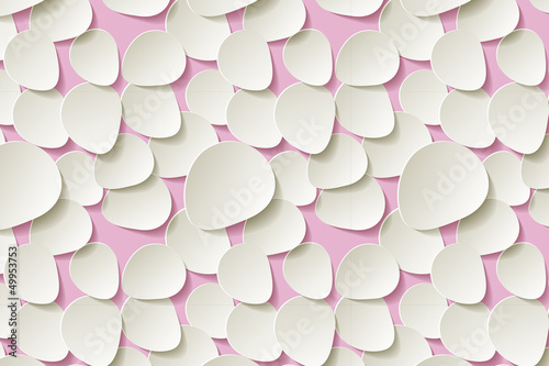 Weißen Rosen Blättern Hintergrund hellrosa Pattern