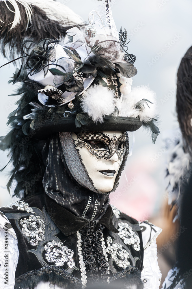 Homme déguisé carnaval vénitien Stock Photo
