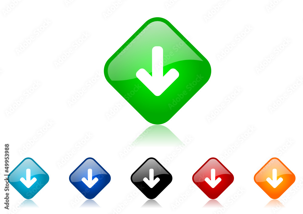 arrow down vector icon set arrow down vector icon set