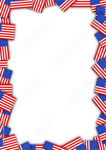 USA flag frame