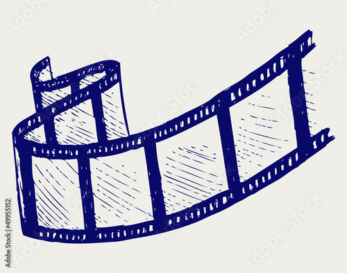 Film strip. Doodle style. Vector EPS 8
