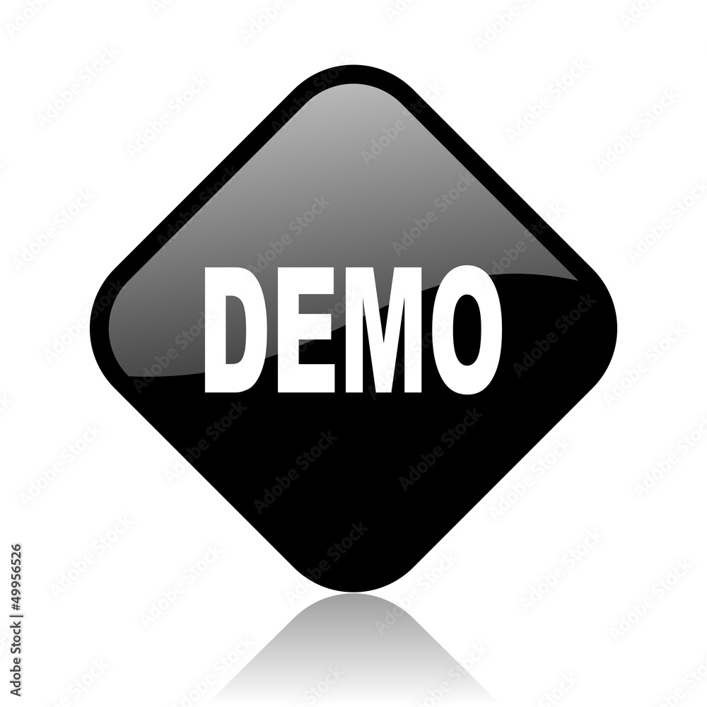 demo black square glossy internet icon demo black square glossy internet icon