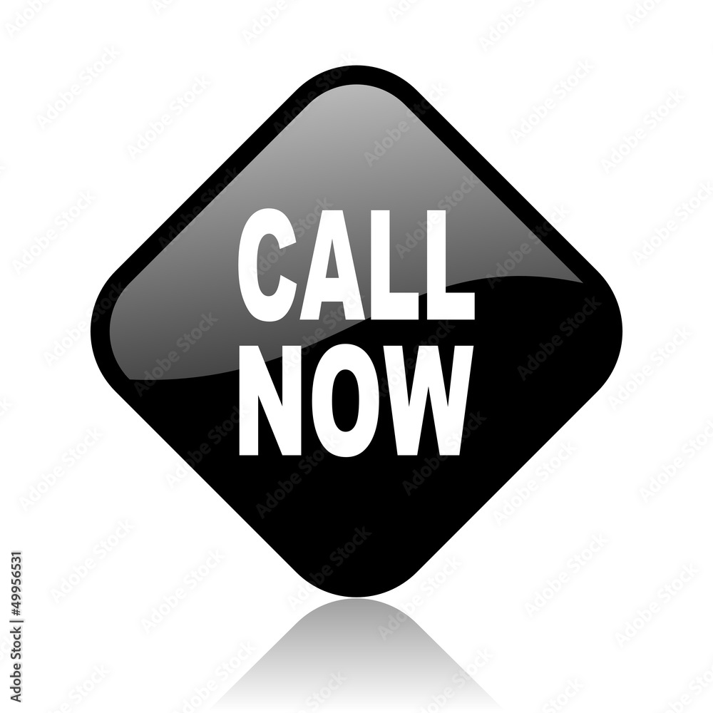 call now black square glossy internet icon call now black square glossy internet icon