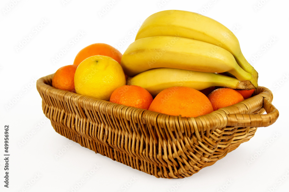 Fresh fruits in the basket Fresh fruits in the basket