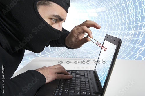 Hacker and virus concept