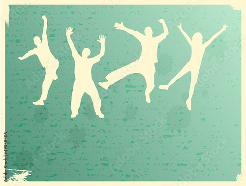 Party people vector background