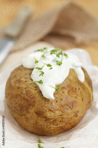 Ofenkartoffel mit Quark