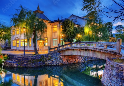 Tablou pe pânză Kurashiki, Japan Canal