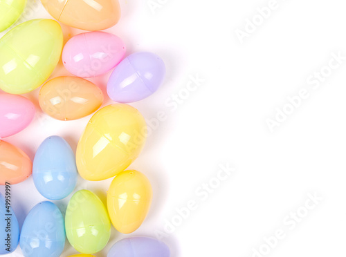 Photography plastic easter eggs