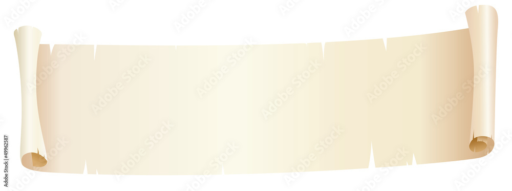 roll of ragged paper