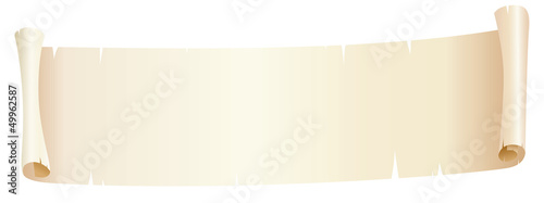 roll of ragged paper