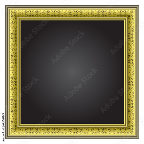 Frames on the wall. Vector illustration.
