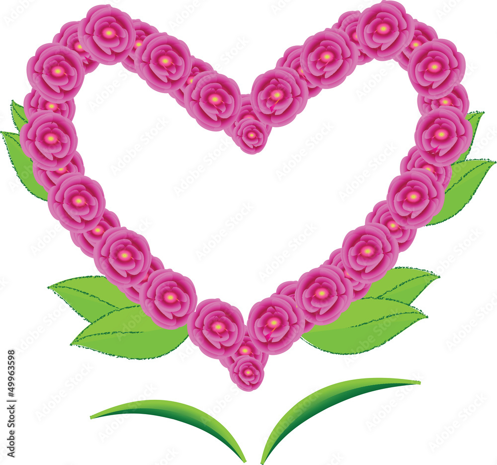 Heart with flower Heart with flower