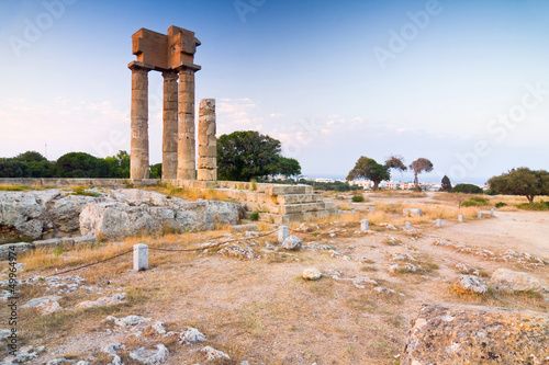 Acropolis of Rhodes, Greece.