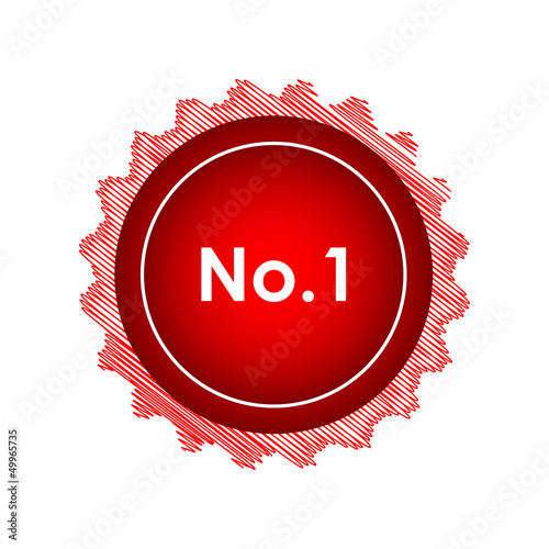 special label with no.1 text