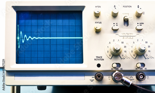 Cuadro en lienzo oscilloscope