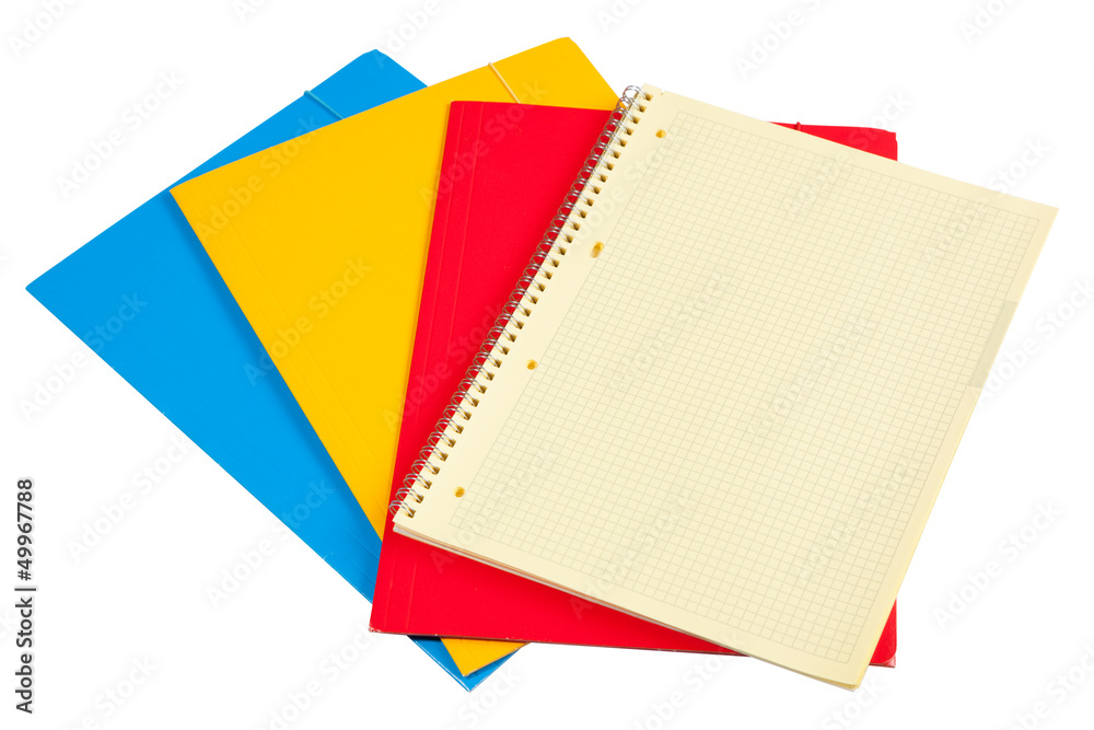 Colorful document folders