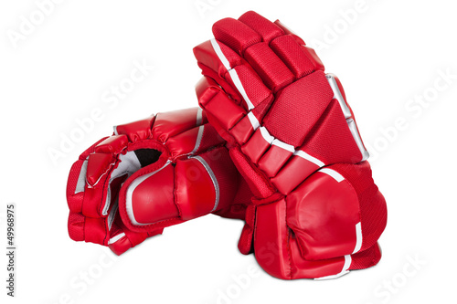 Pair of hockey gloves