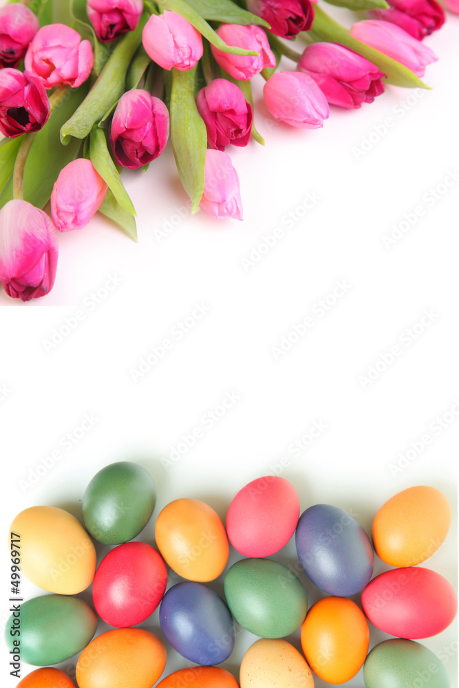 eggs and tulips