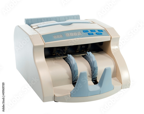 Machine for counting money photo