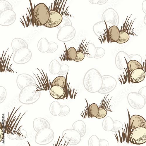 easter eggs seamless texture