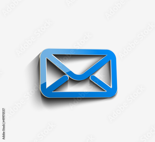 vector email icon web design element.