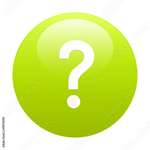 bouton internet question icon green