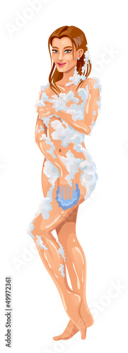 Girl in shower