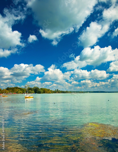 Lake Balaton in summer