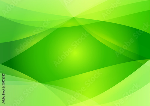 Abstract Green Wavy Background Wallpaper