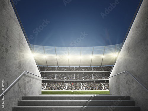 Stadion mit Blick aus Durchgang