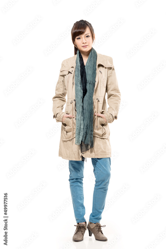 Fototapeta premium autumn woman
