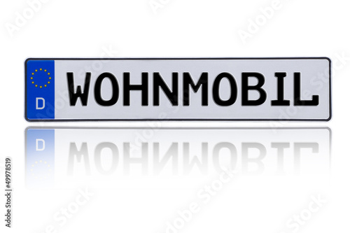 Autoschild WOHNMOBIL