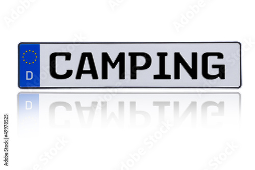 Autoschild CAMPING