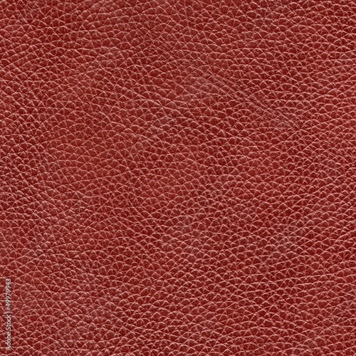 Red leather texture closeup