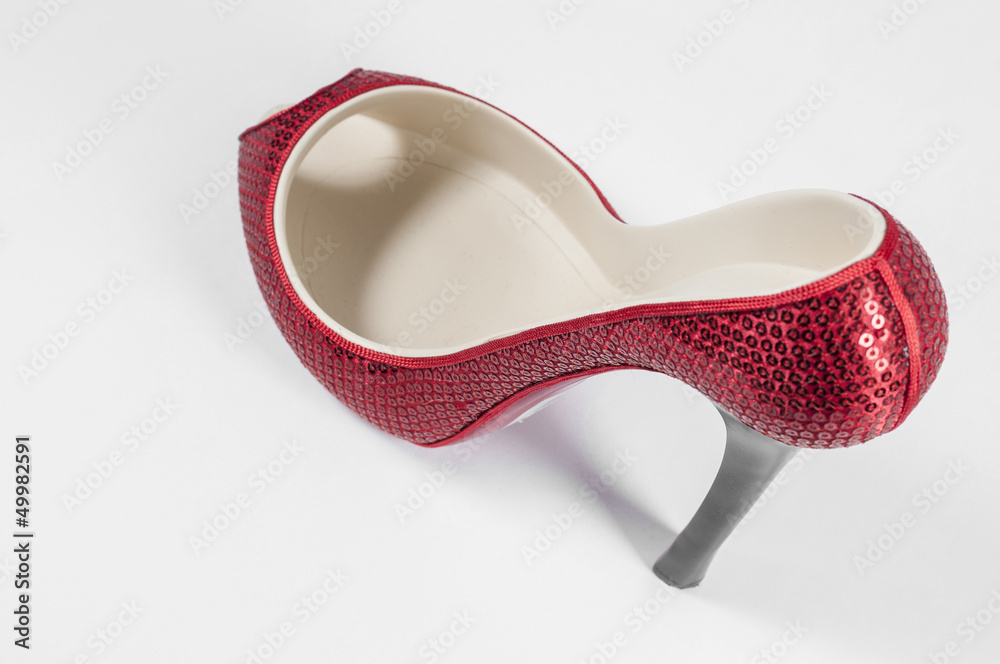 Red high heel shoe Red high heel shoe