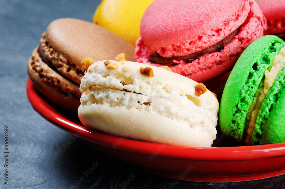Colorful French macaroons Colorful French macaroons