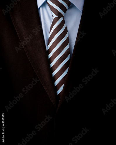 Black business suit with a tie background