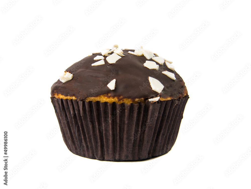holiday muffins with icing isolated holiday muffins with icing isolated