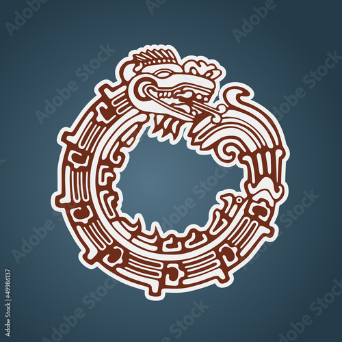 Maya snake Quetzalcoatl ouroboros