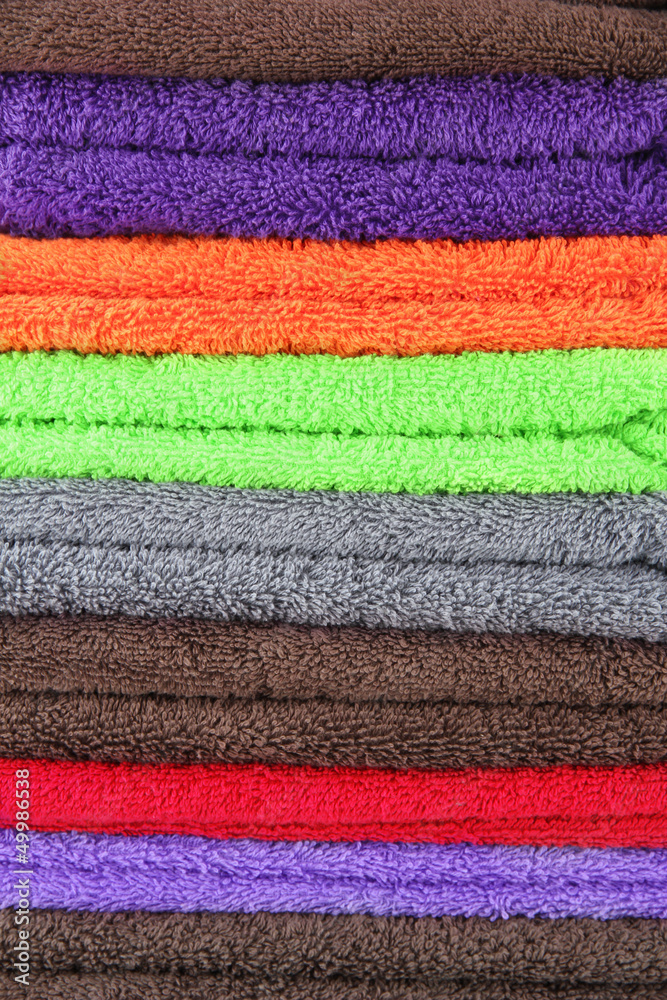 Colorful towels background Colorful towels background