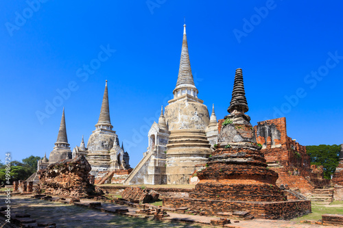 Pagoda at wat phra sri sanphet temple  Ayutthaya  Thailand