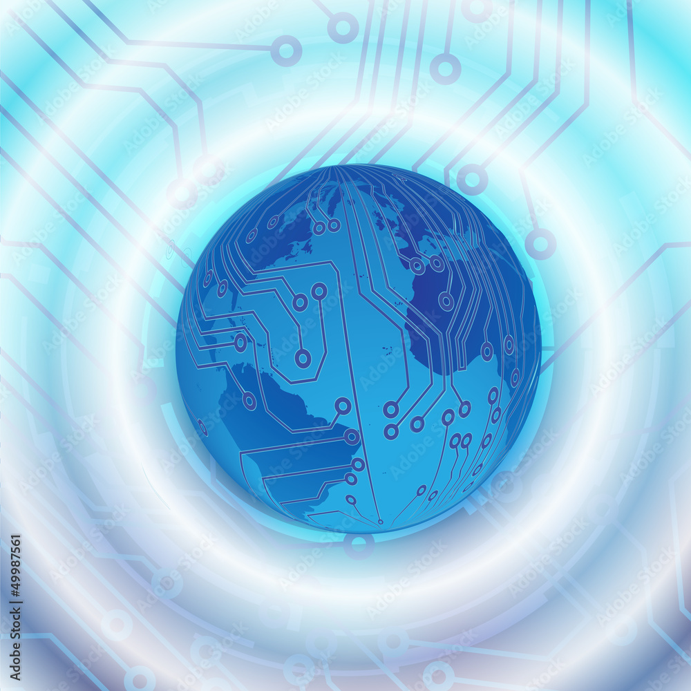 technology abstract background - vector illustration