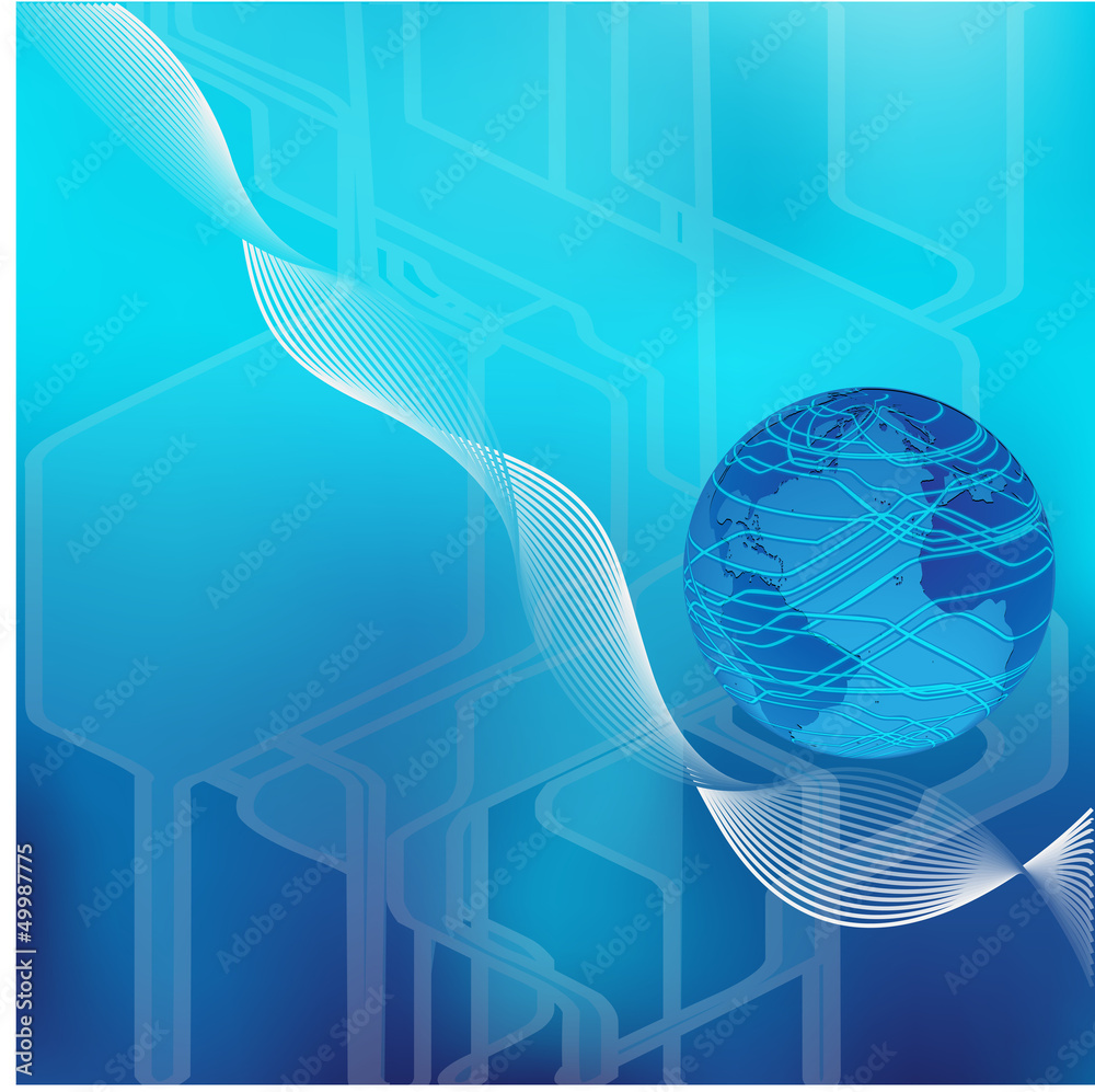 technology abstract background - vector illustration