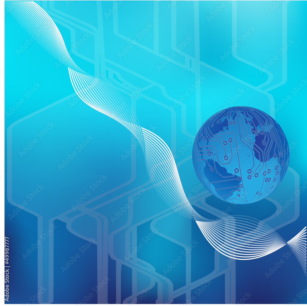 technology abstract background - vector illustration