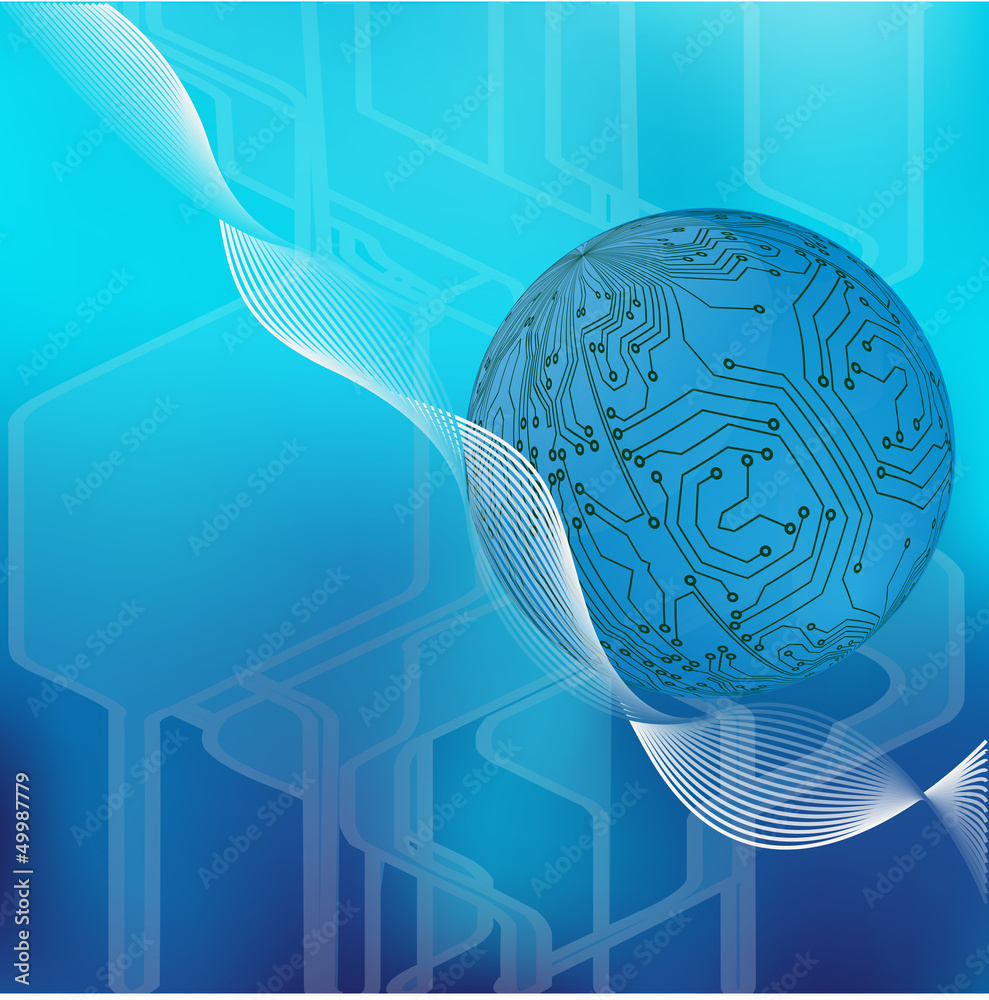 technology abstract background - vector illustration