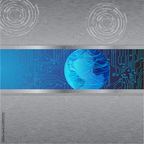technology abstract background - vector illustration