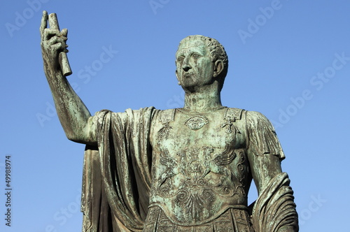 Statue of emperor Nerva in Rome, Italy photo
